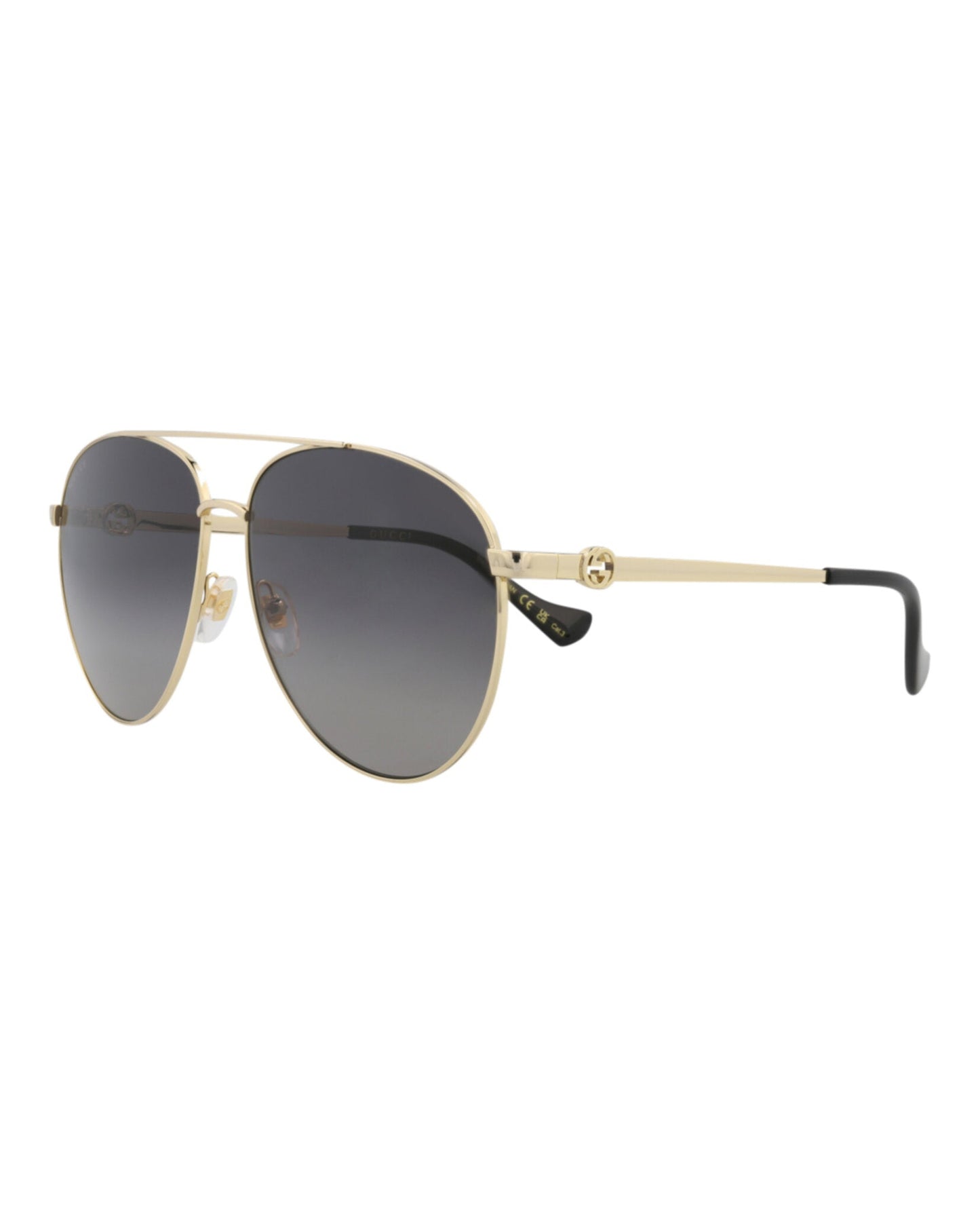 Aviator-Frame Metal Sunglasses