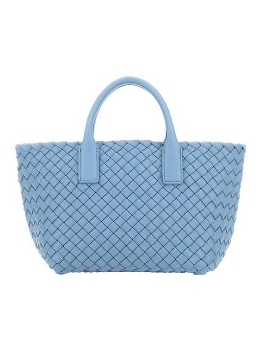 Bottega Veneta Kabat Mini Tote Bag Blue