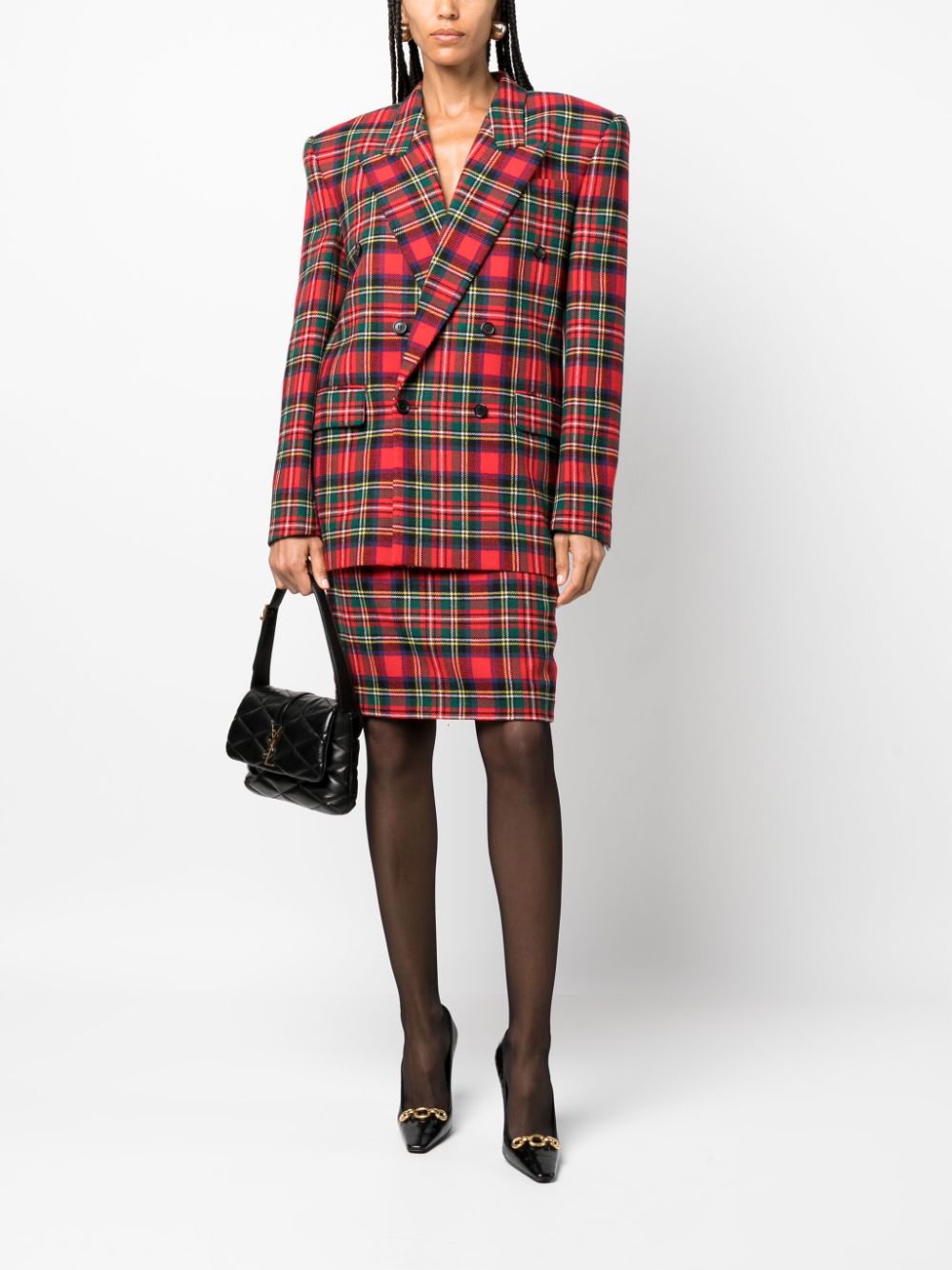 Saint Laurent Women Textured Skirt