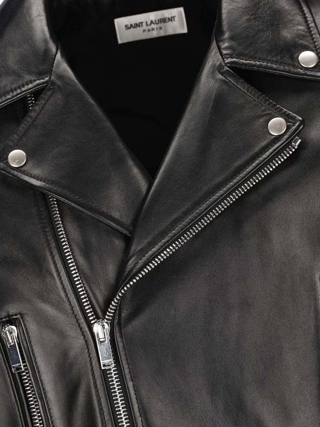 Saint Laurent Classic Motorcycle Jacket in Lambskin Black