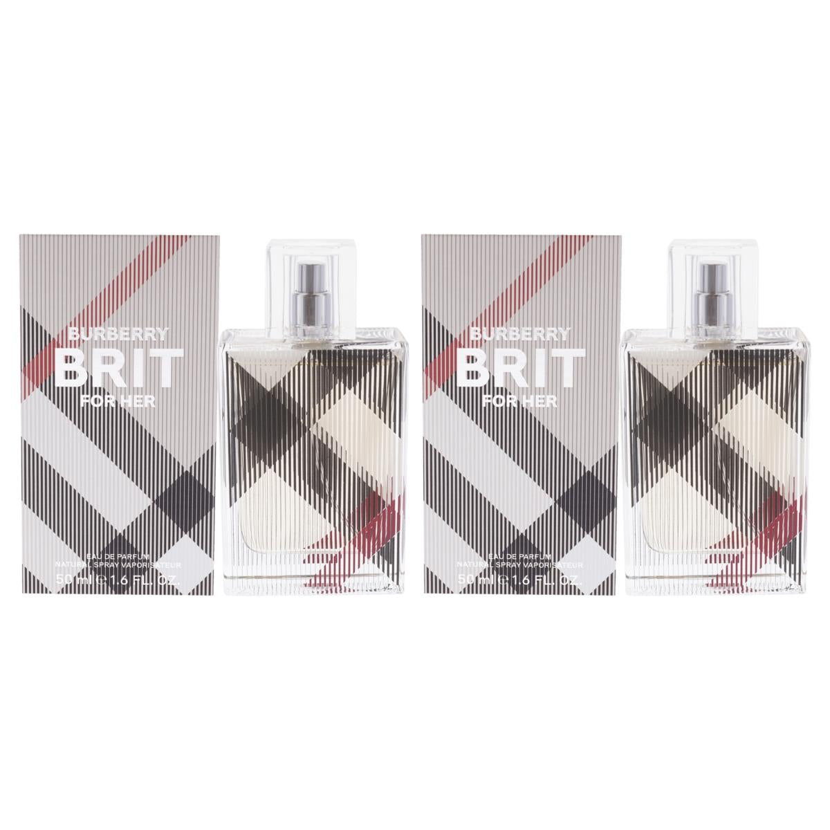 Burberry  1.7 oz Burberry Brit EDP Spray for Women - Pack of 2