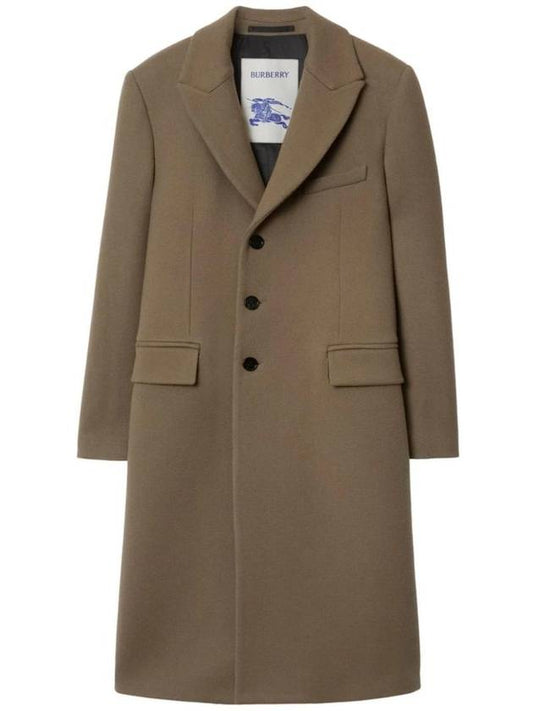 Burberry Wool Single Breasted Coat 8077677