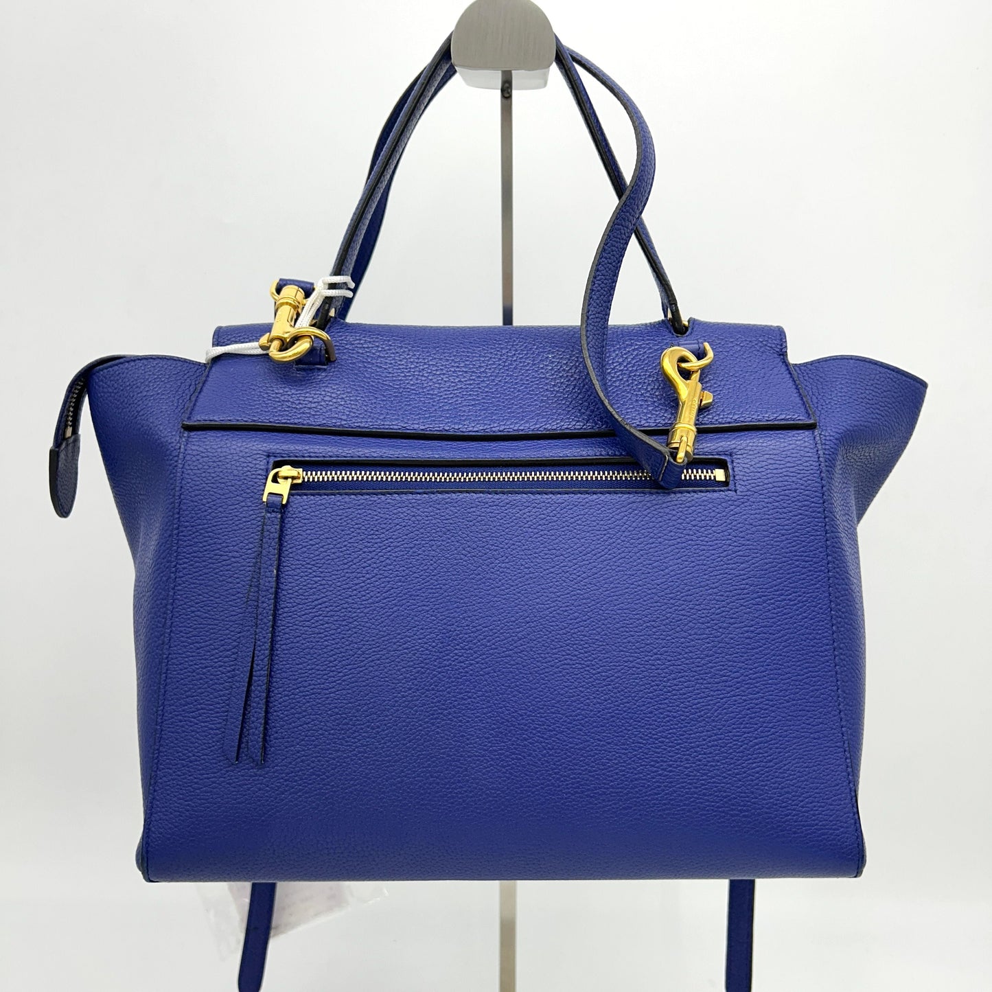 CELINE Blue Leather Mini Belt Top Handle Bag LA14931