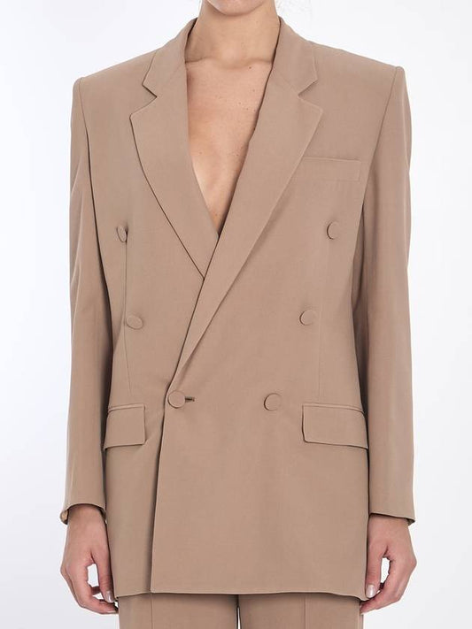 Saint Laurent Jacket In Silk Crepe