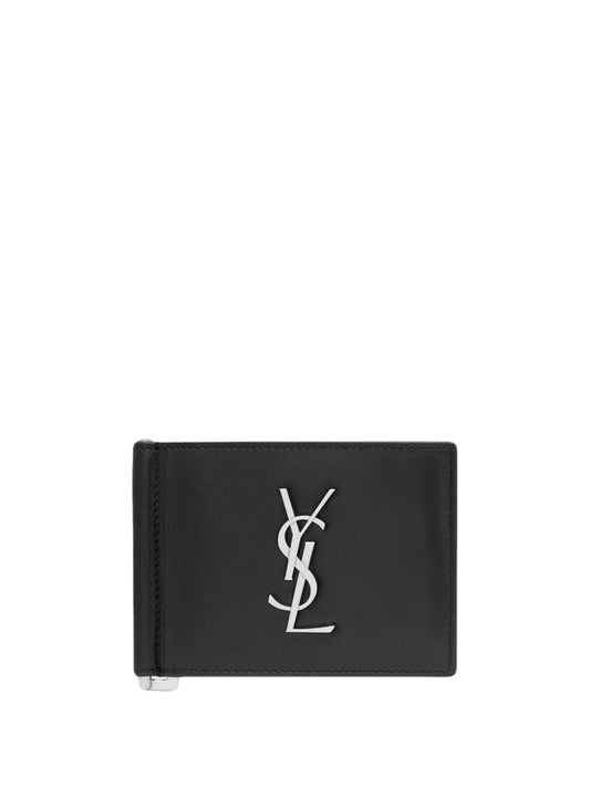 Saint Laurent Men Credit Card Holder With Logo