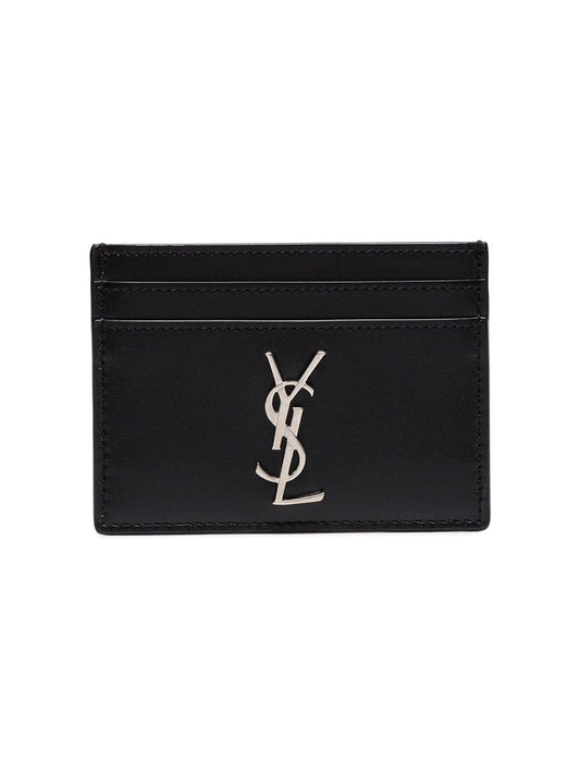 Saint Laurent Men Credit Card Holder With Logo