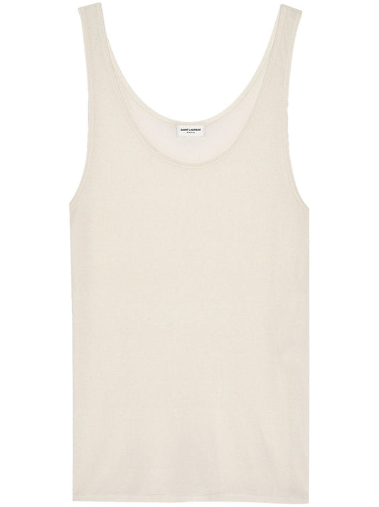 Saint Laurent Women Tank Top With Logo