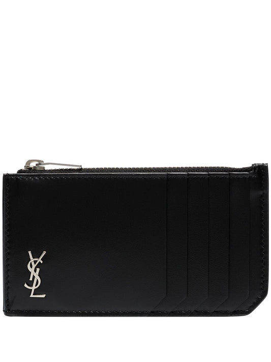 Saint Laurent Men Tiny Cassandre Fragments Card Holder