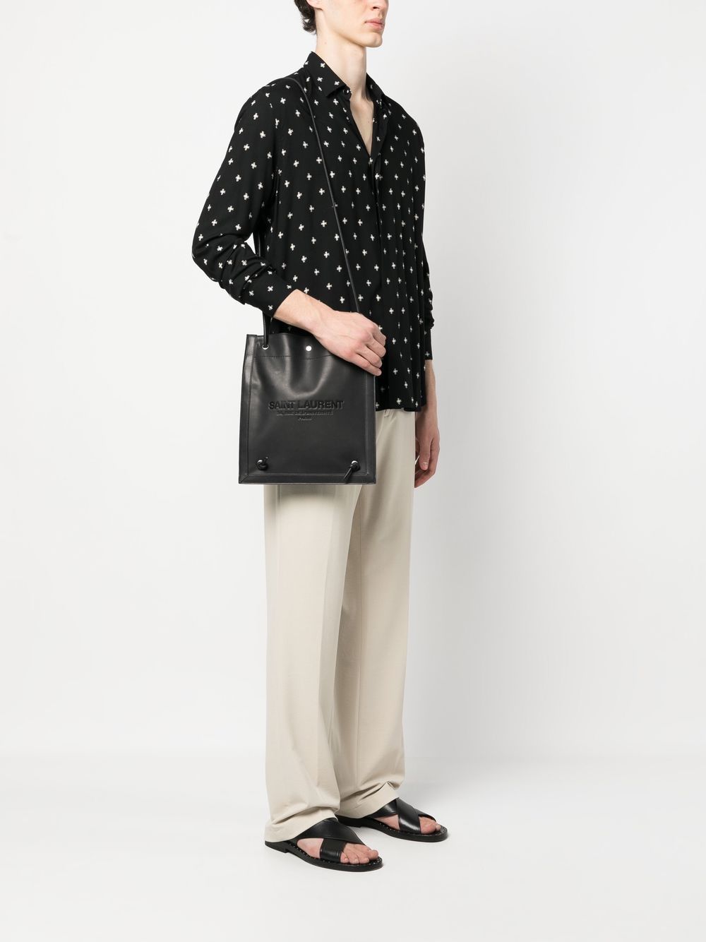 Saint Laurent Men Shoulder Bag With Logo
