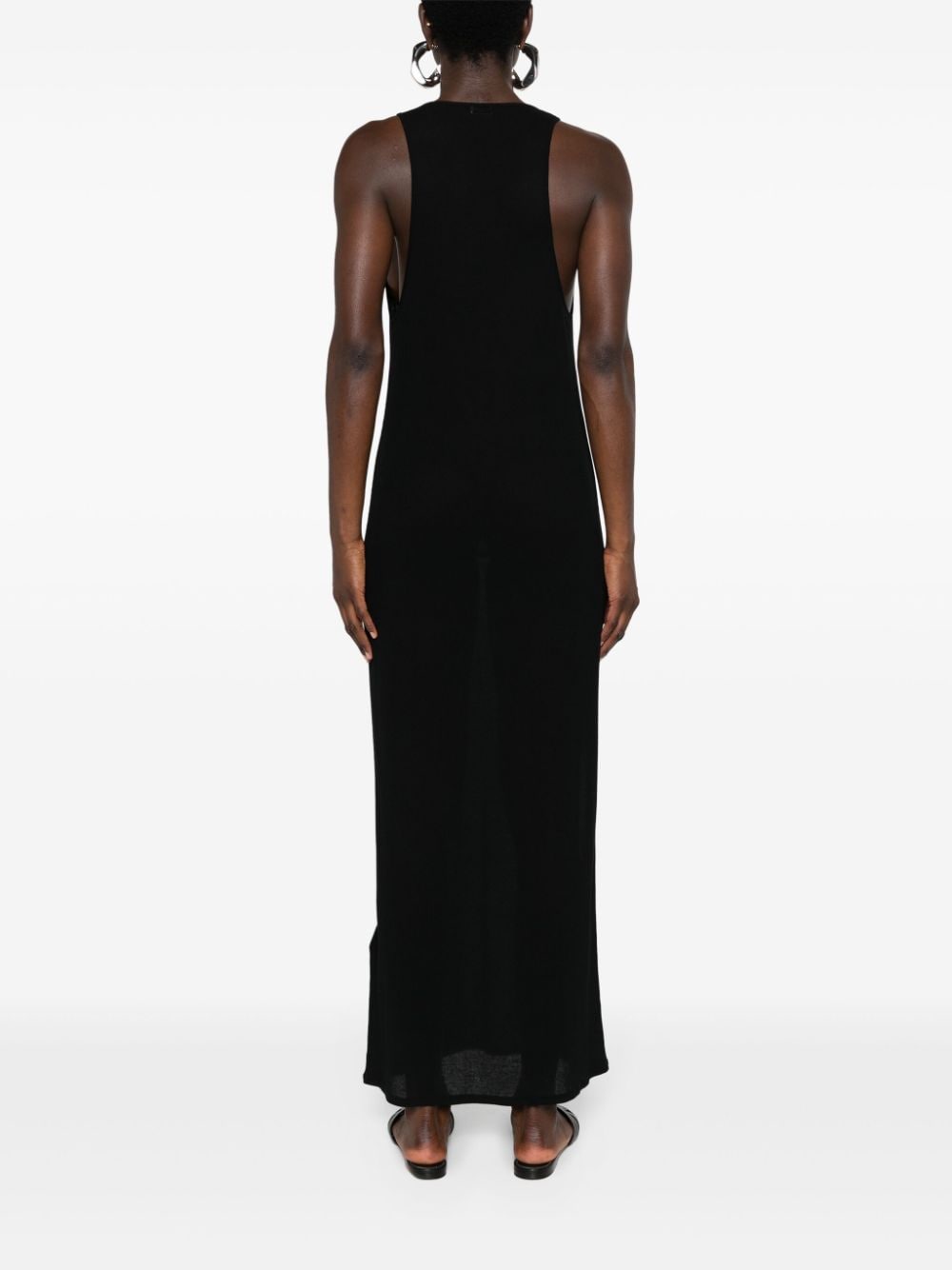 Saint Laurent Women Long Dress With Logo