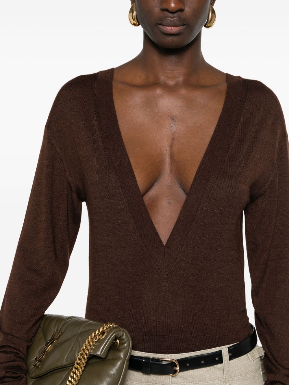 Saint Laurent Women Body Manches Longues