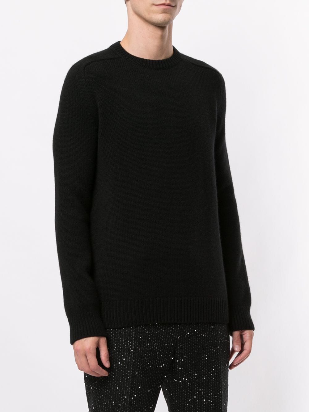 Saint Laurent Men Cashmere Crew Neck Sweater