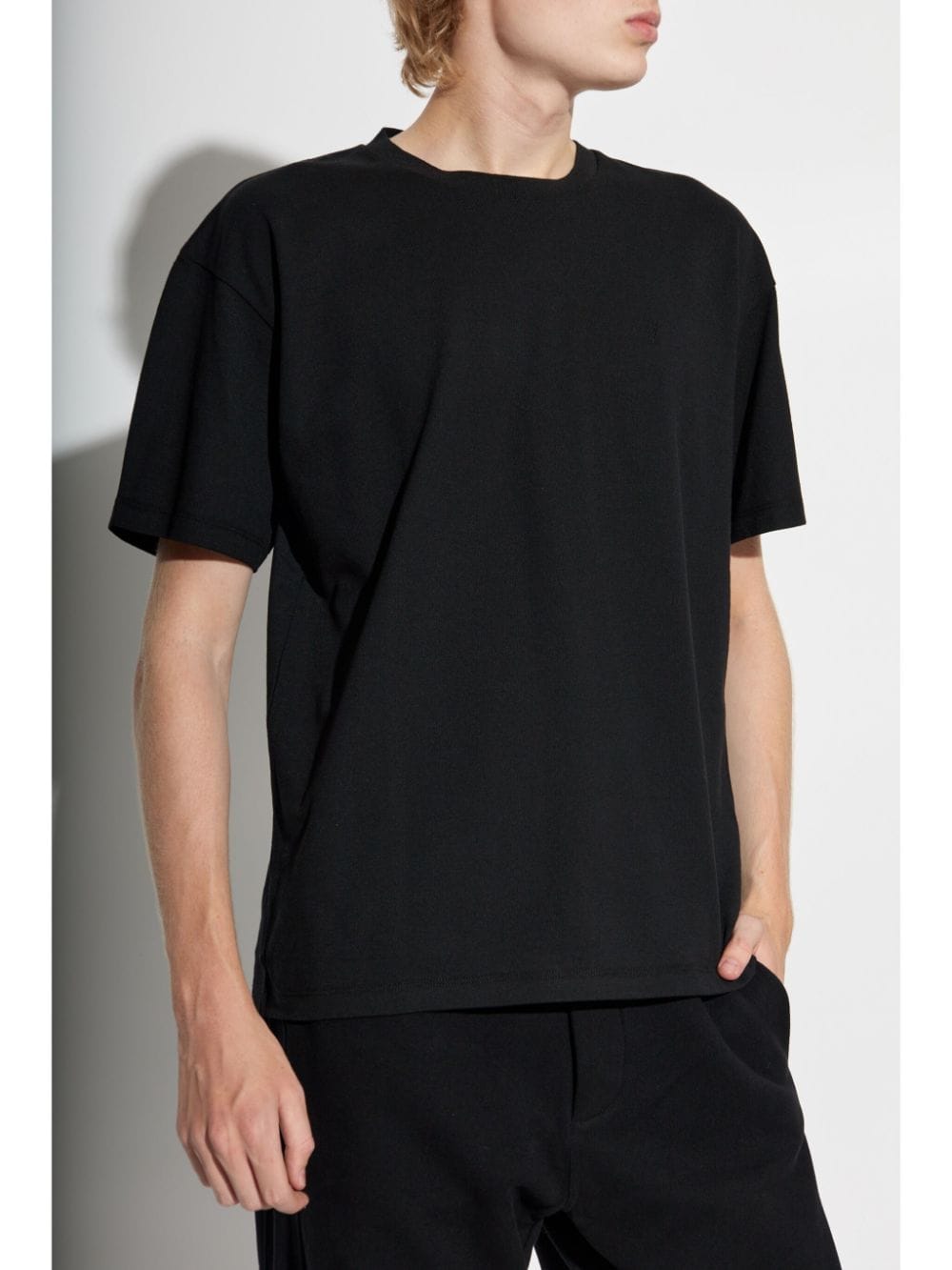 Saint Laurent Men Cotton T-Shirt