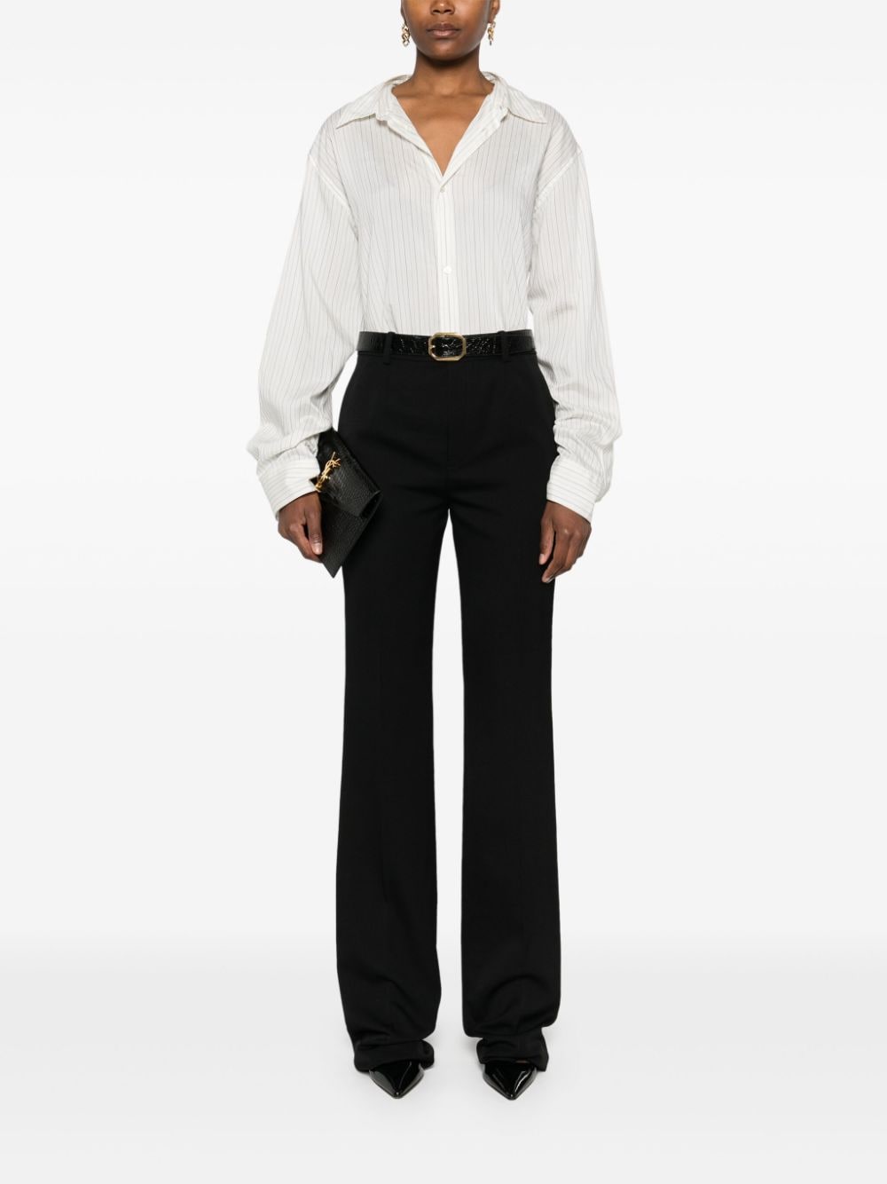 Saint Laurent Women Flared Trousers