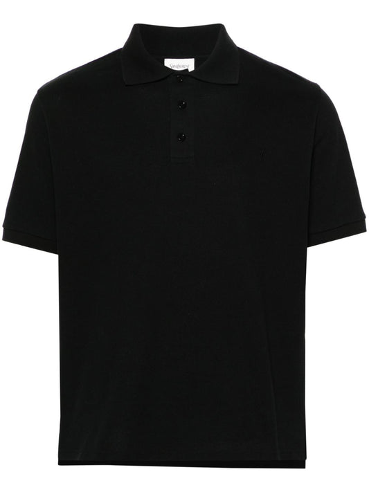 Saint Laurent Men Cotton Polo Shirt