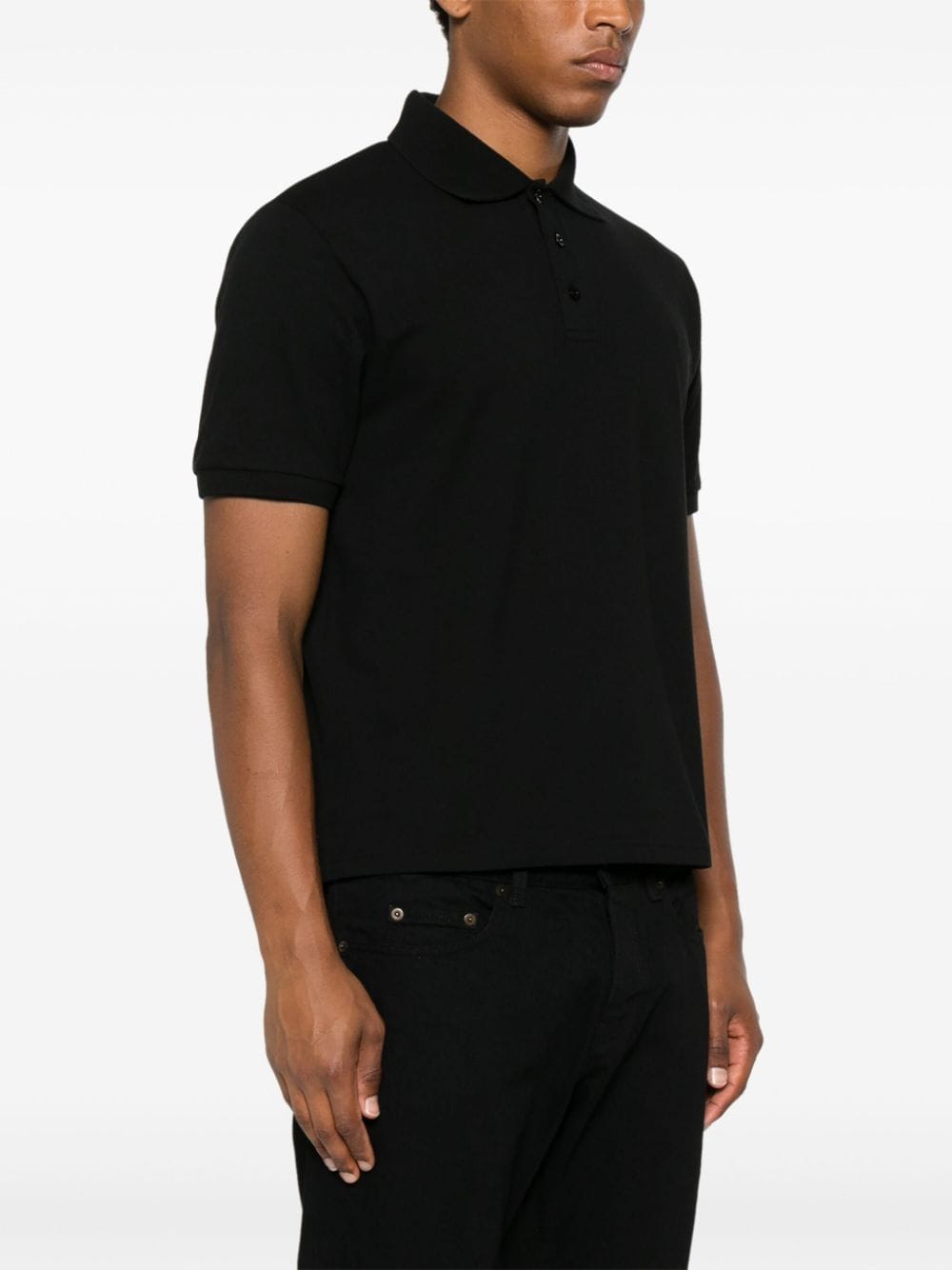 Saint Laurent Men Cotton Polo Shirt