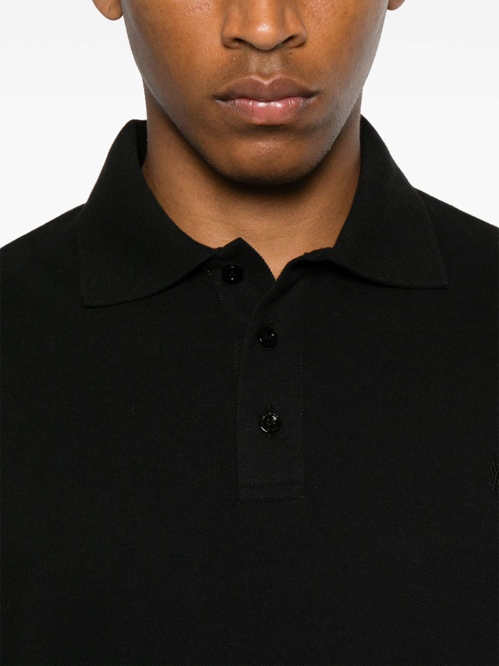Saint Laurent Men Cotton Polo Shirt