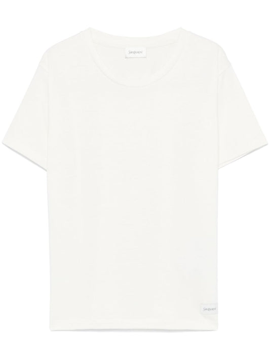 Saint Laurent Women Logo T-Shirt