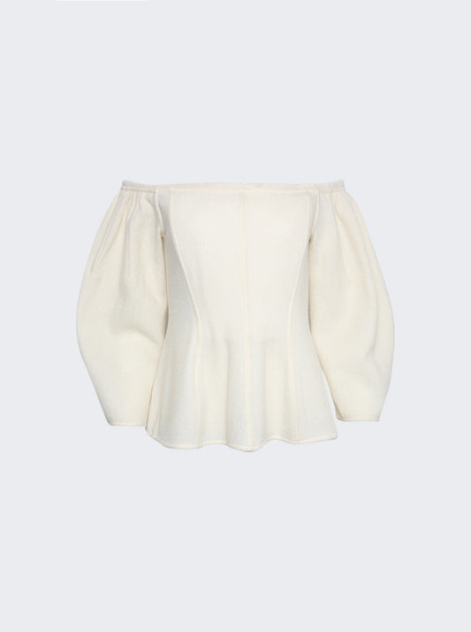Chloe Off-The-Shoulder Top White