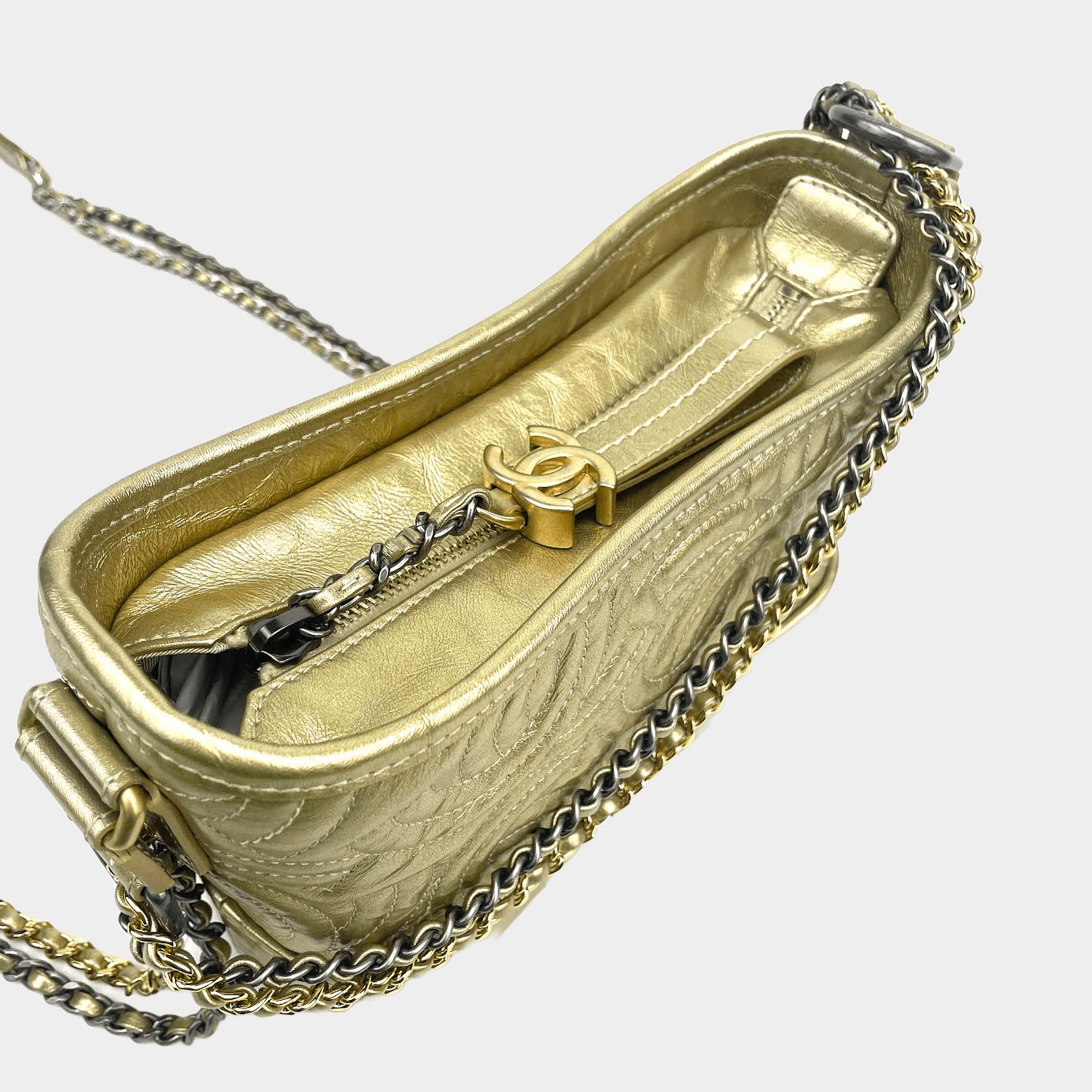 CHANEL Gabrielle Small Crossbody - Gold