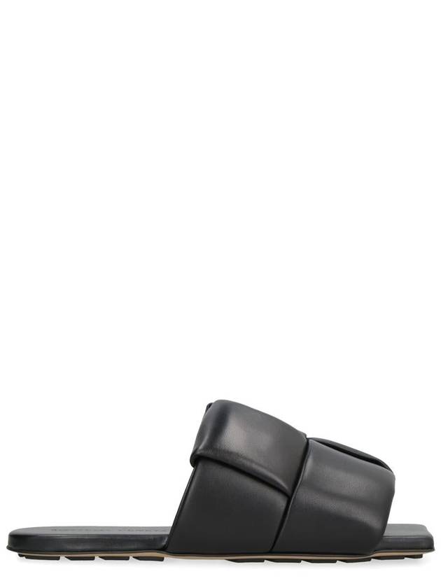 Bottega Veneta Bottega Veneta Intrecciato Patch Flat Mule Black