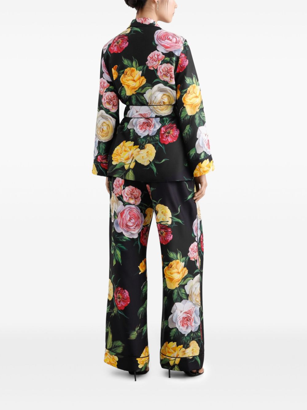 Dolce & Gabbana Women Rose Print Shirt