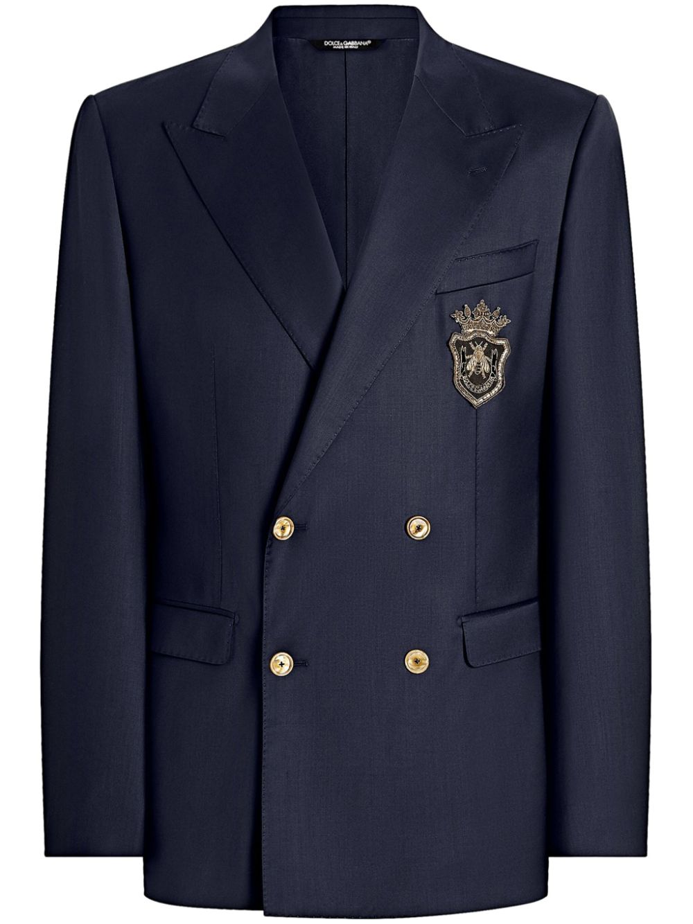 Dolce & Gabbana Men Blazer With Logo Application