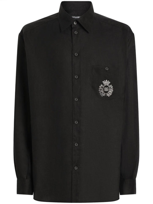 Dolce & Gabbana Men Shirt With Embroidery