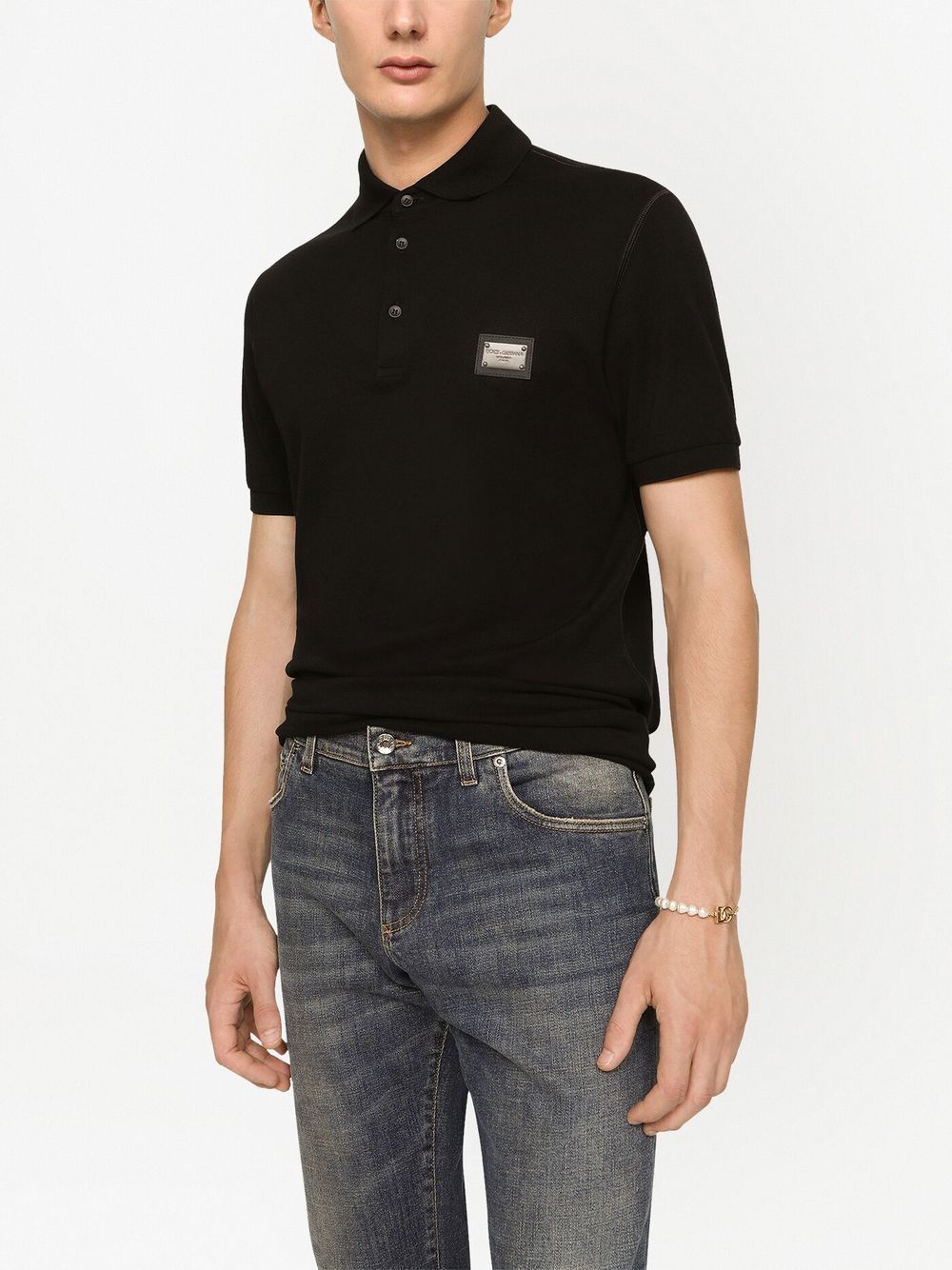 Dolce & Gabbana Men Polo With Logo