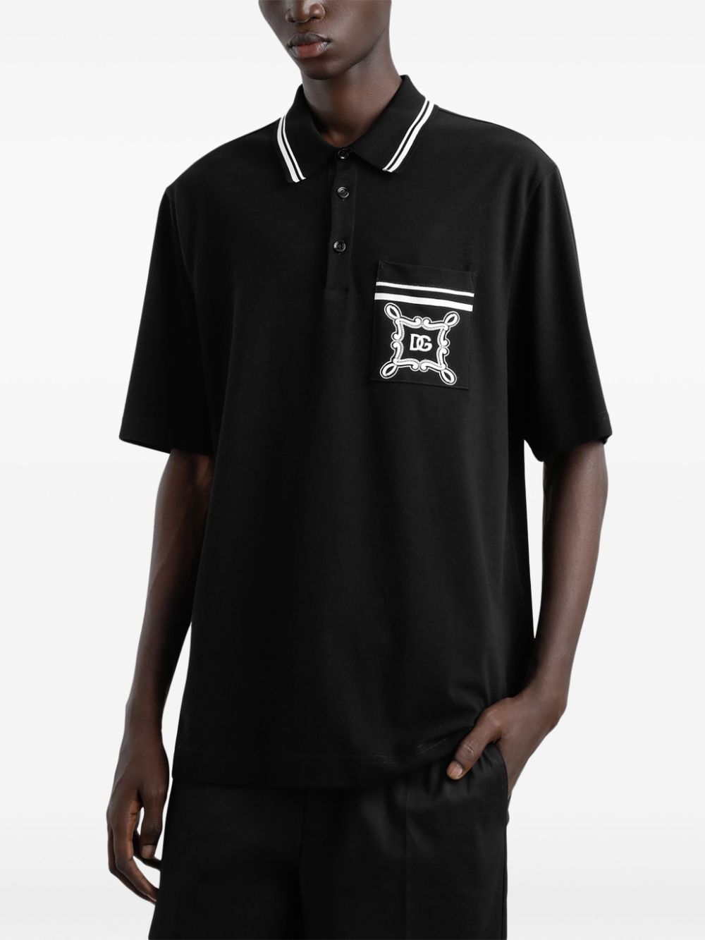 Dolce & Gabbana Men Polo With Logo