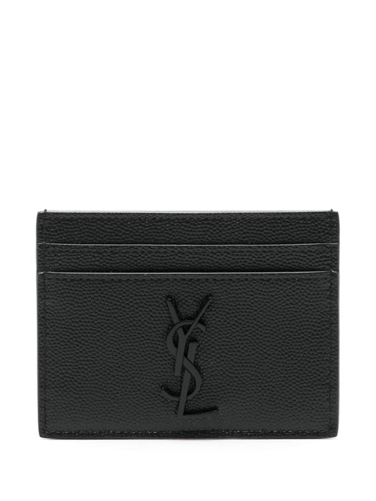Saint Laurent Men Leather Card Holder
