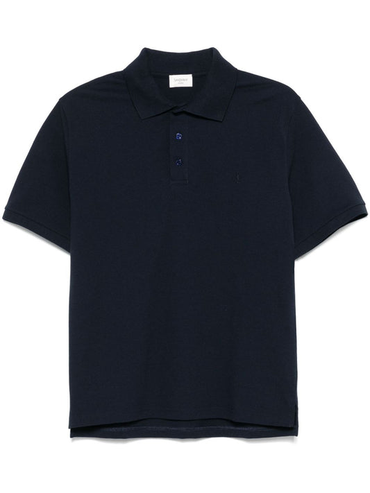 Saint Laurent Men Cotton Polo Shirt
