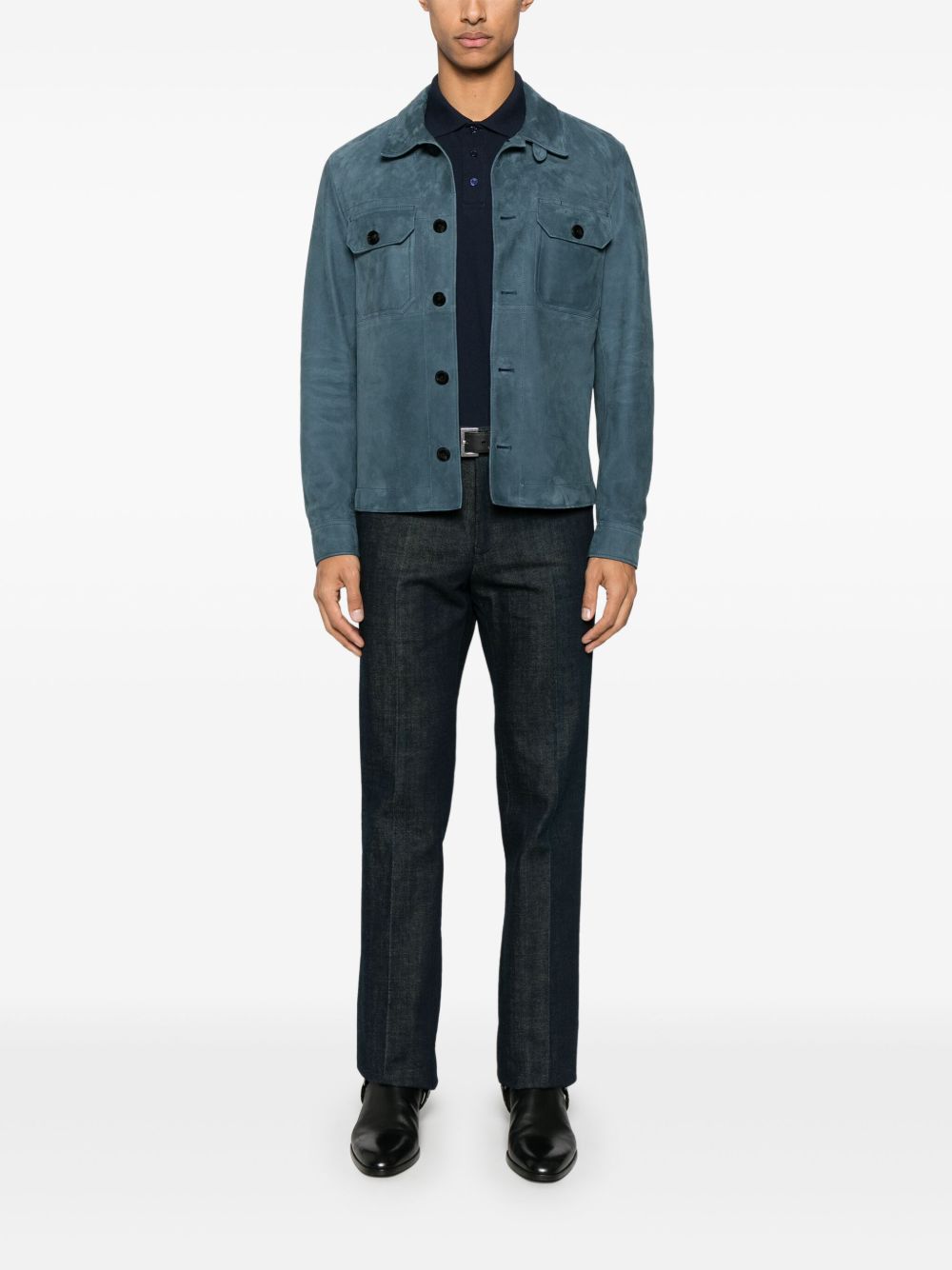Saint Laurent Men Cotton Polo Shirt