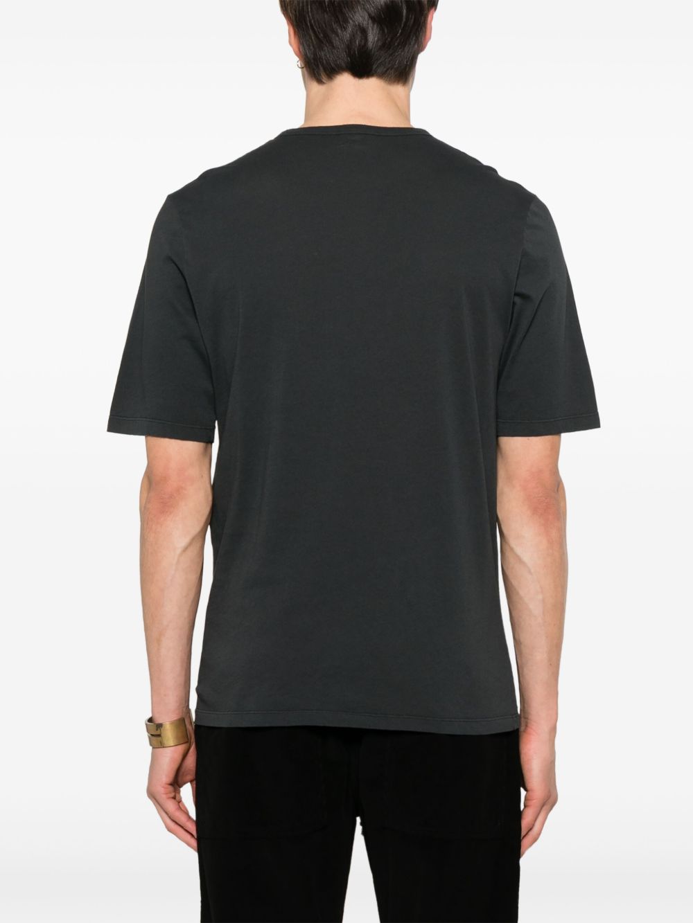 Saint Laurent Men Short-Sleeved T-Shirt With Logo