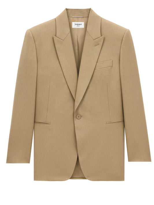 Saint Laurent Men Wool Gabardine Jacket