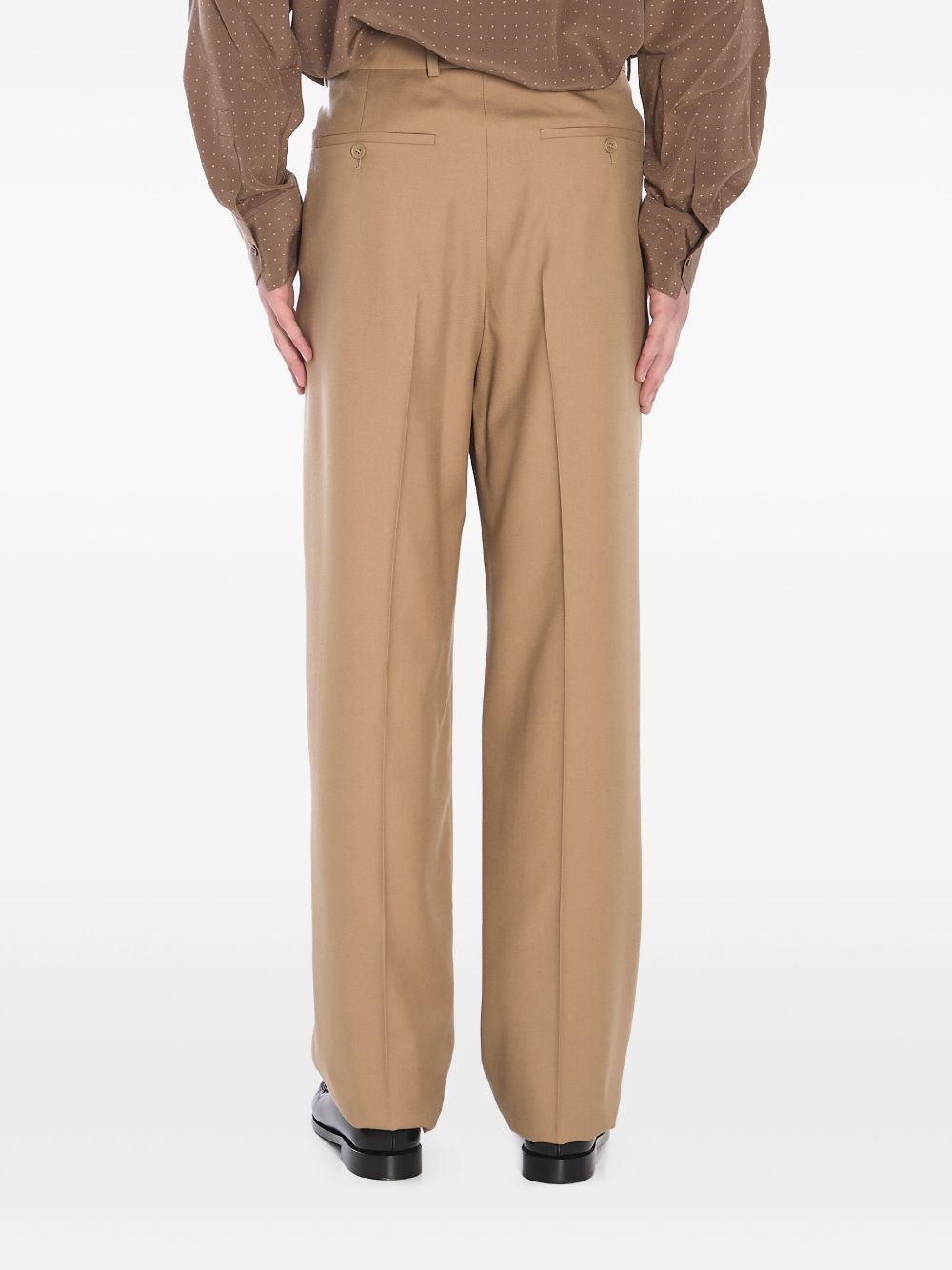 Saint Laurent Men Wool Gabardine Trousers