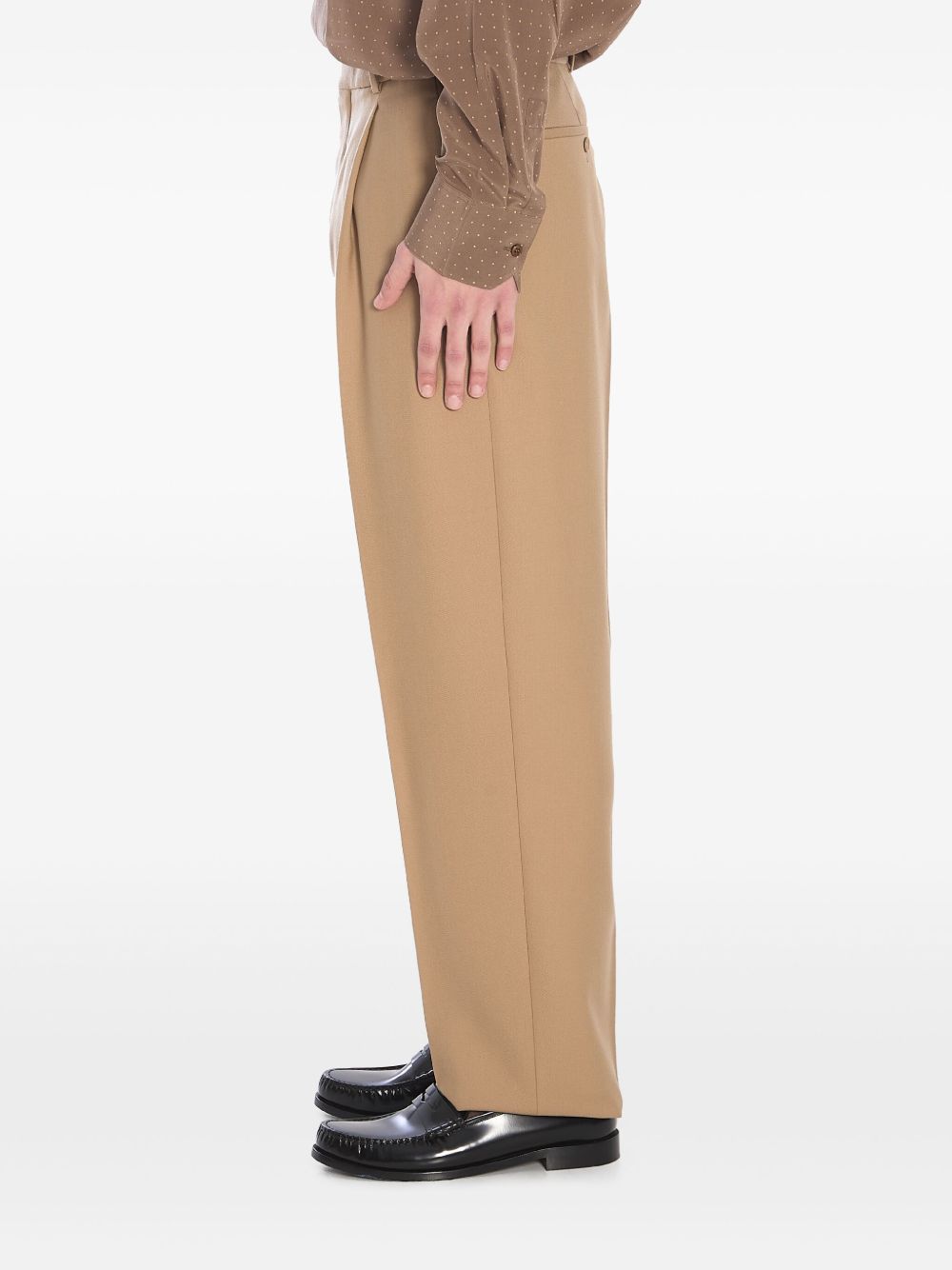 Saint Laurent Men Wool Gabardine Trousers