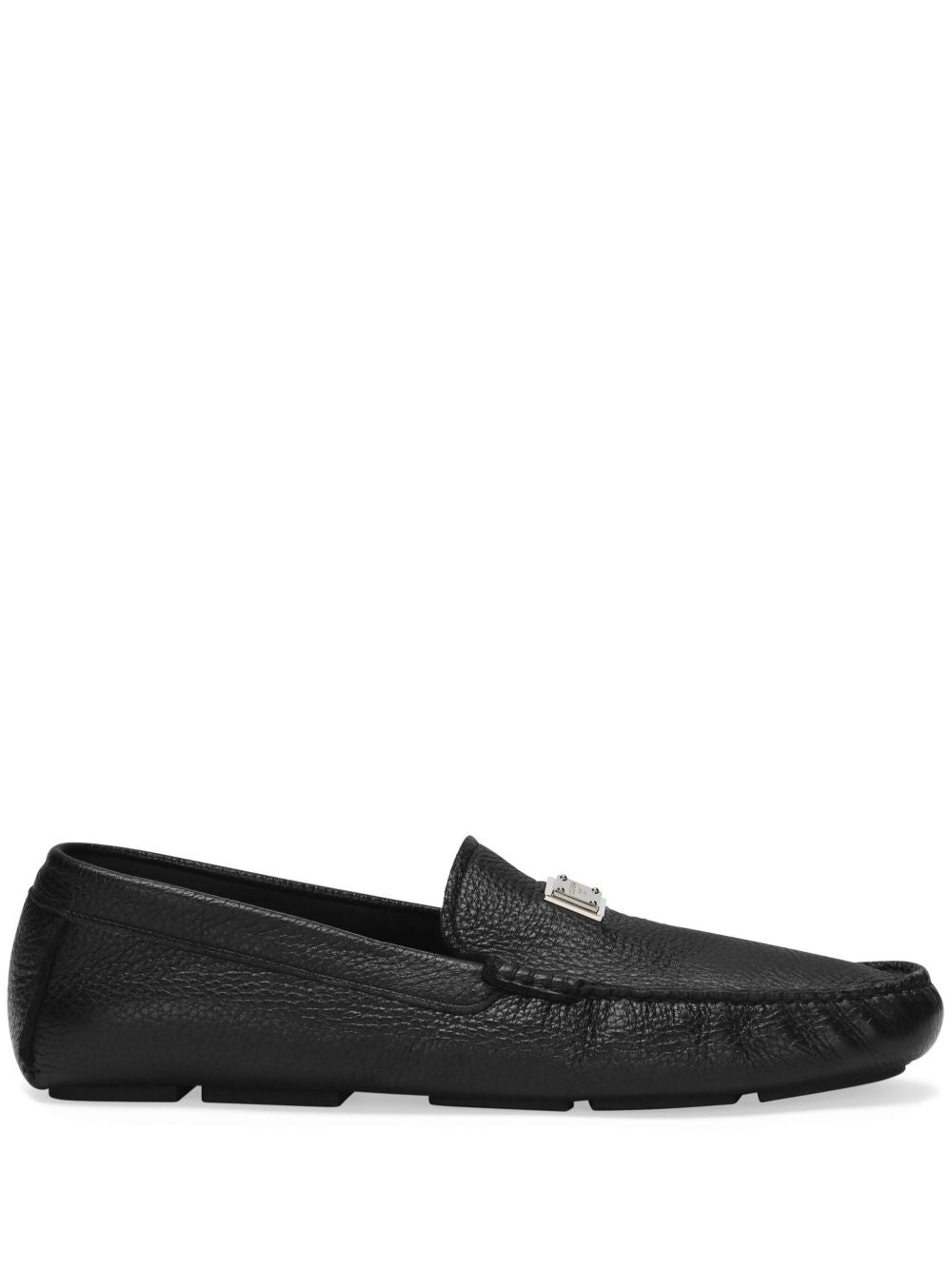 Dolce & Gabbana Men Leather Loafer With Logo