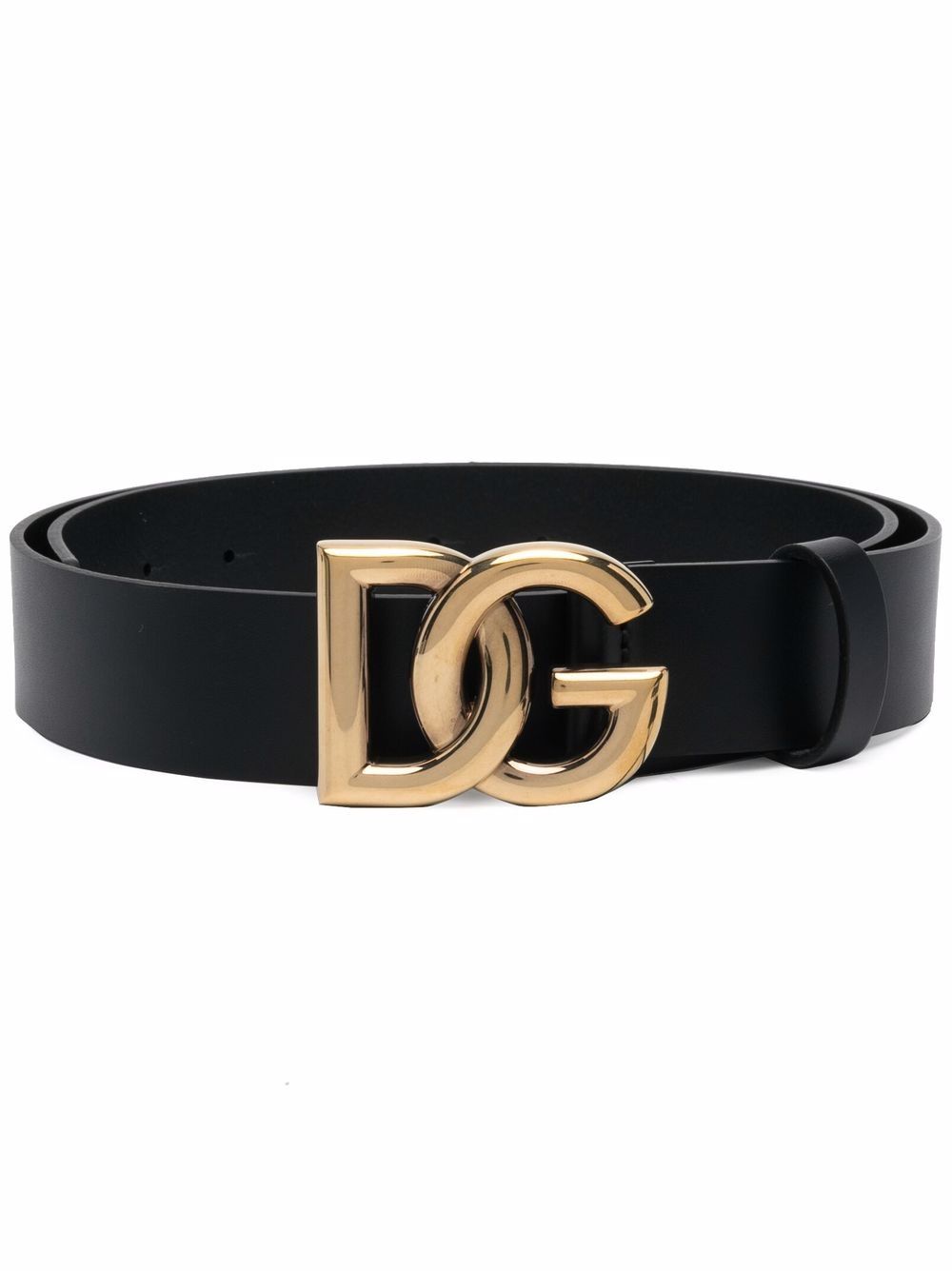 Dolce & Gabbana Men Leather Belt With Logo
