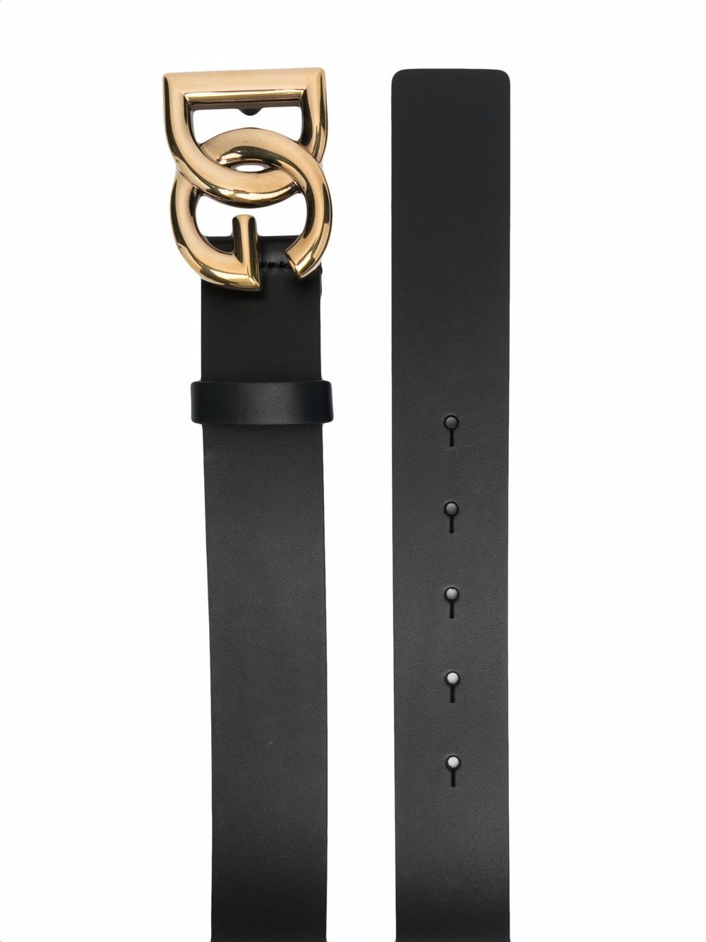 Dolce & Gabbana Men Leather Belt With Logo