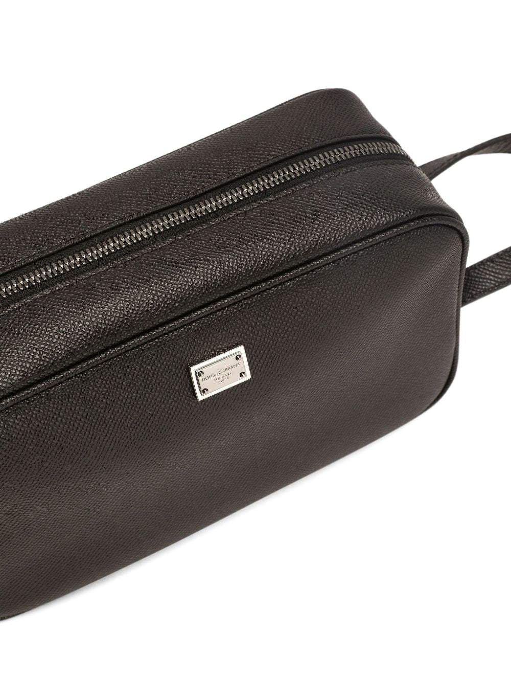 Dolce & Gabbana Men Sicily Leather Toiletry Bag