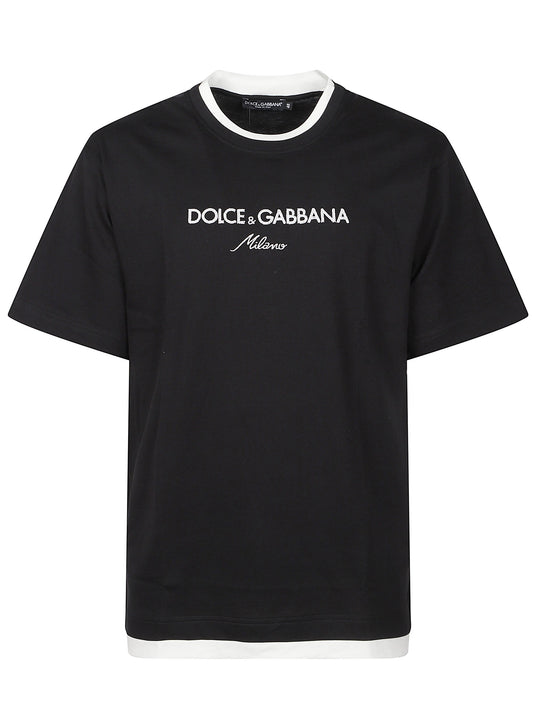 Dolce & Gabbana Men Short Sleeve T-Shirt With Logo
