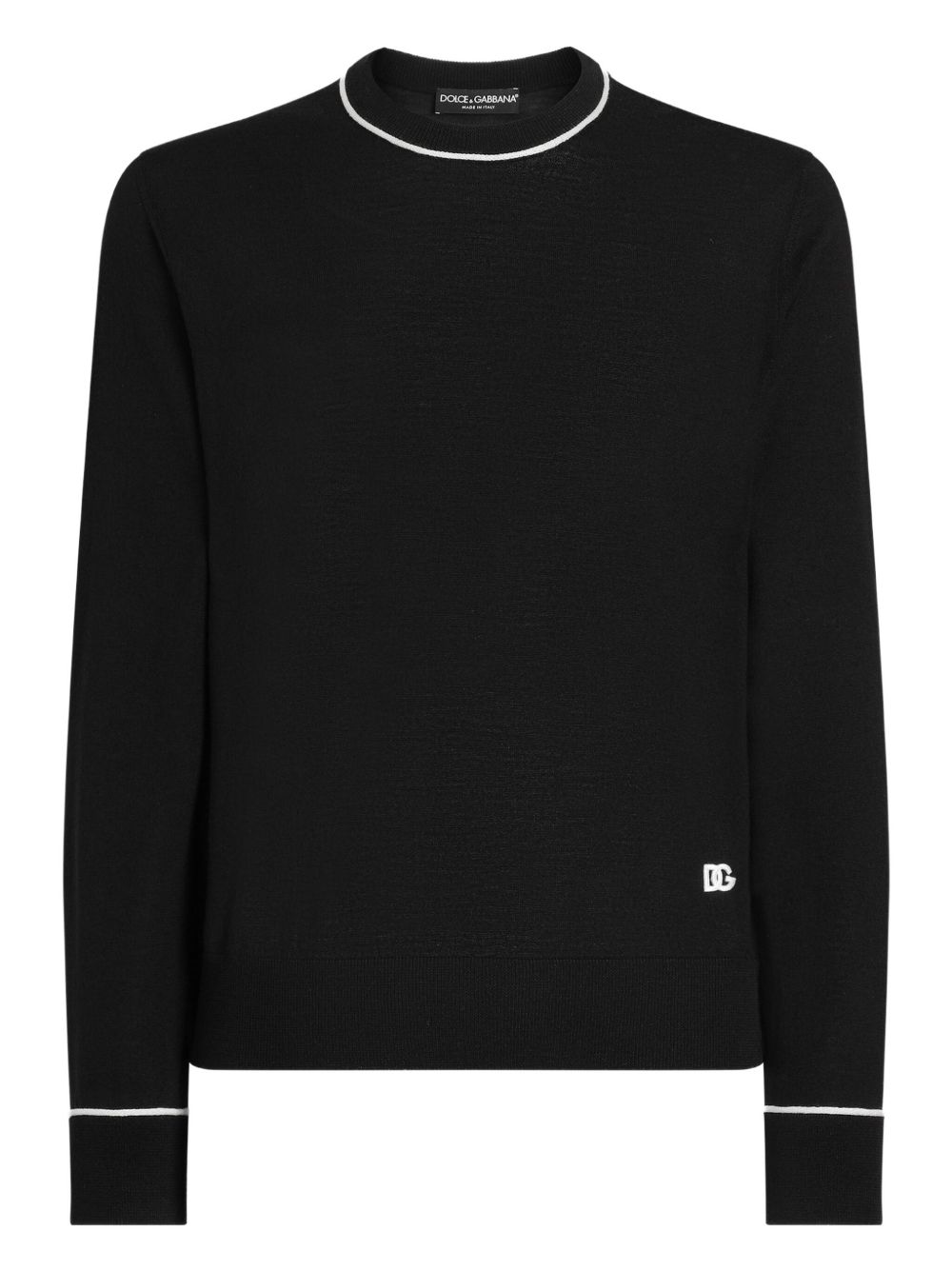 Dolce & Gabbana Men Wool Sweater With Logo