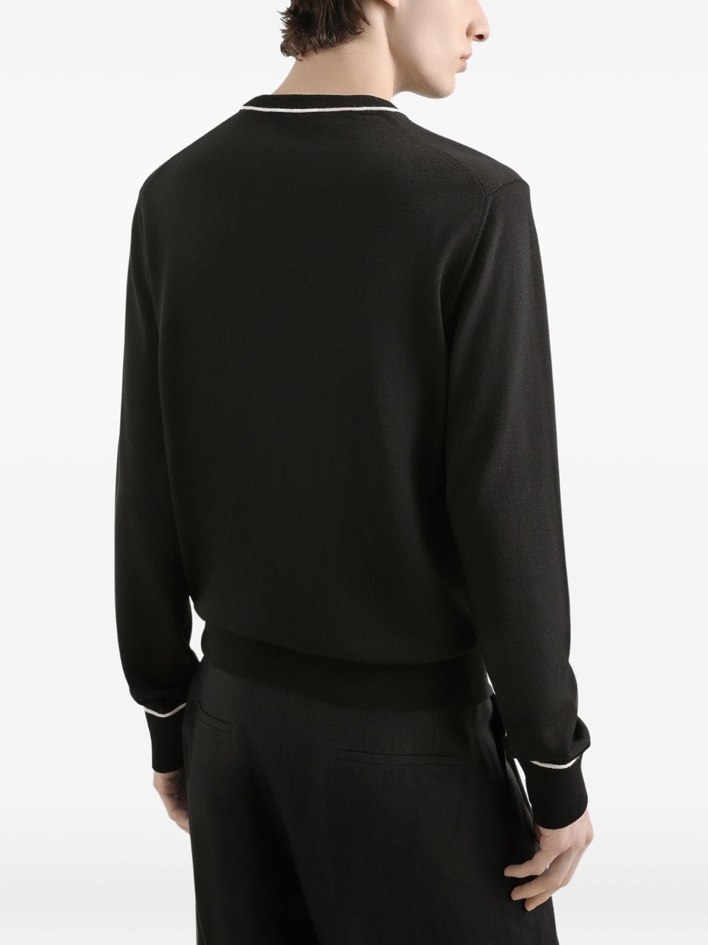 Dolce & Gabbana Men Wool Sweater With Logo