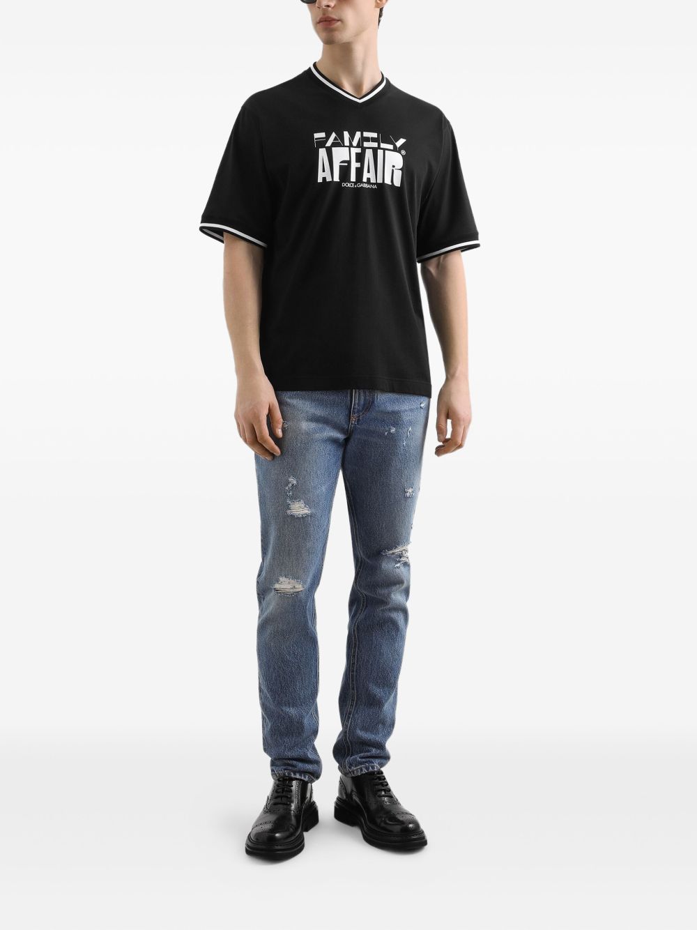 Dolce & Gabbana Men Ripped Jeans