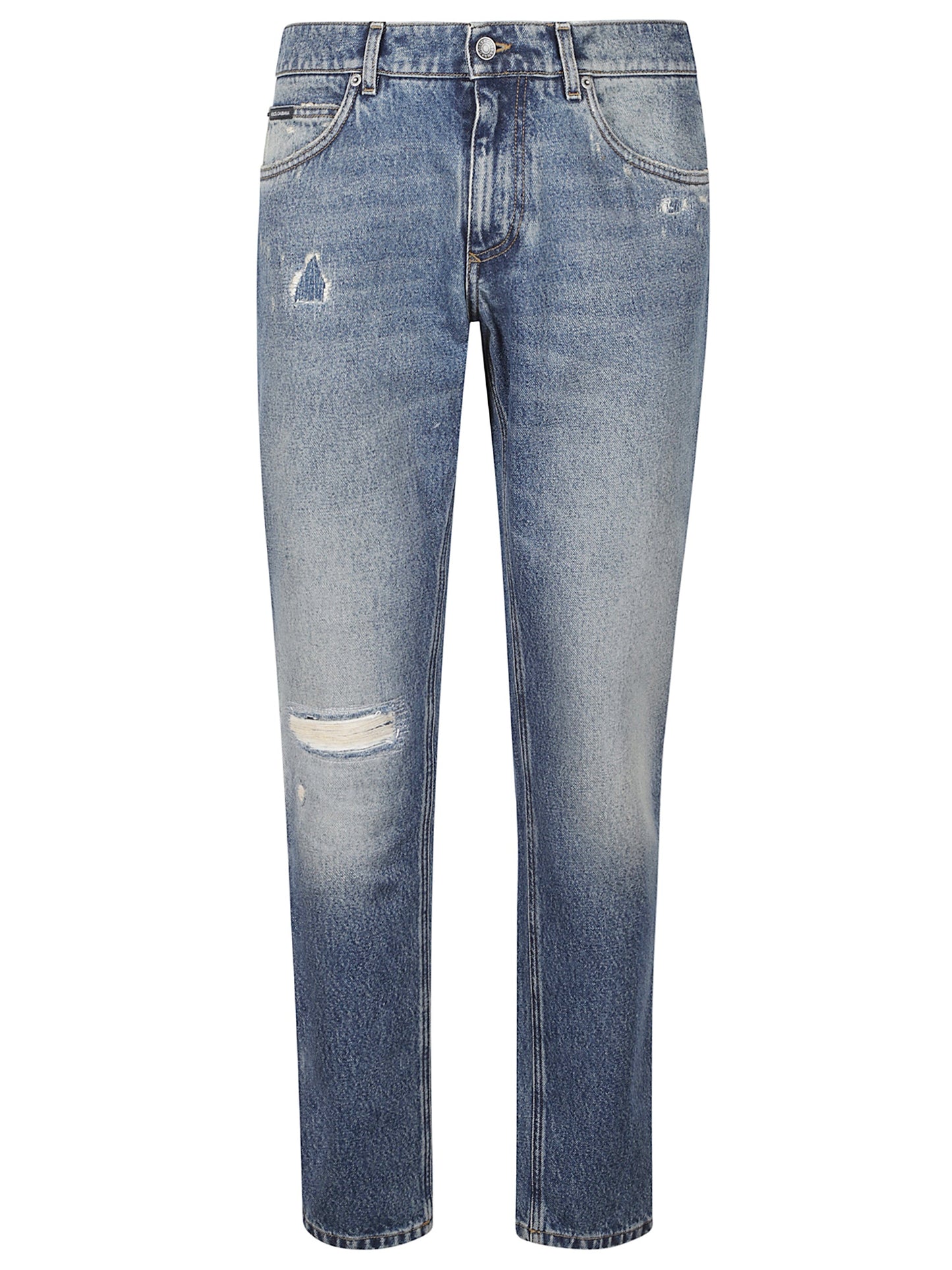 Dolce & Gabbana Men Jeans With A Worn Effect