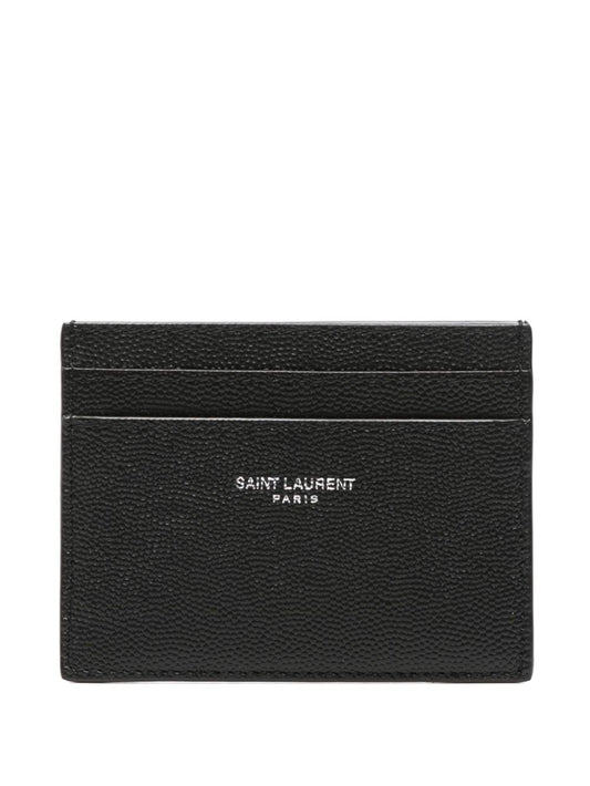 Saint Laurent Men Credit Card Holder With Logo