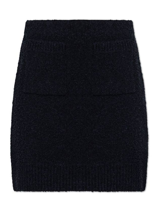 Bottega Veneta Bottega Veneta Skirt With Pockets, Women's, Navy Blue