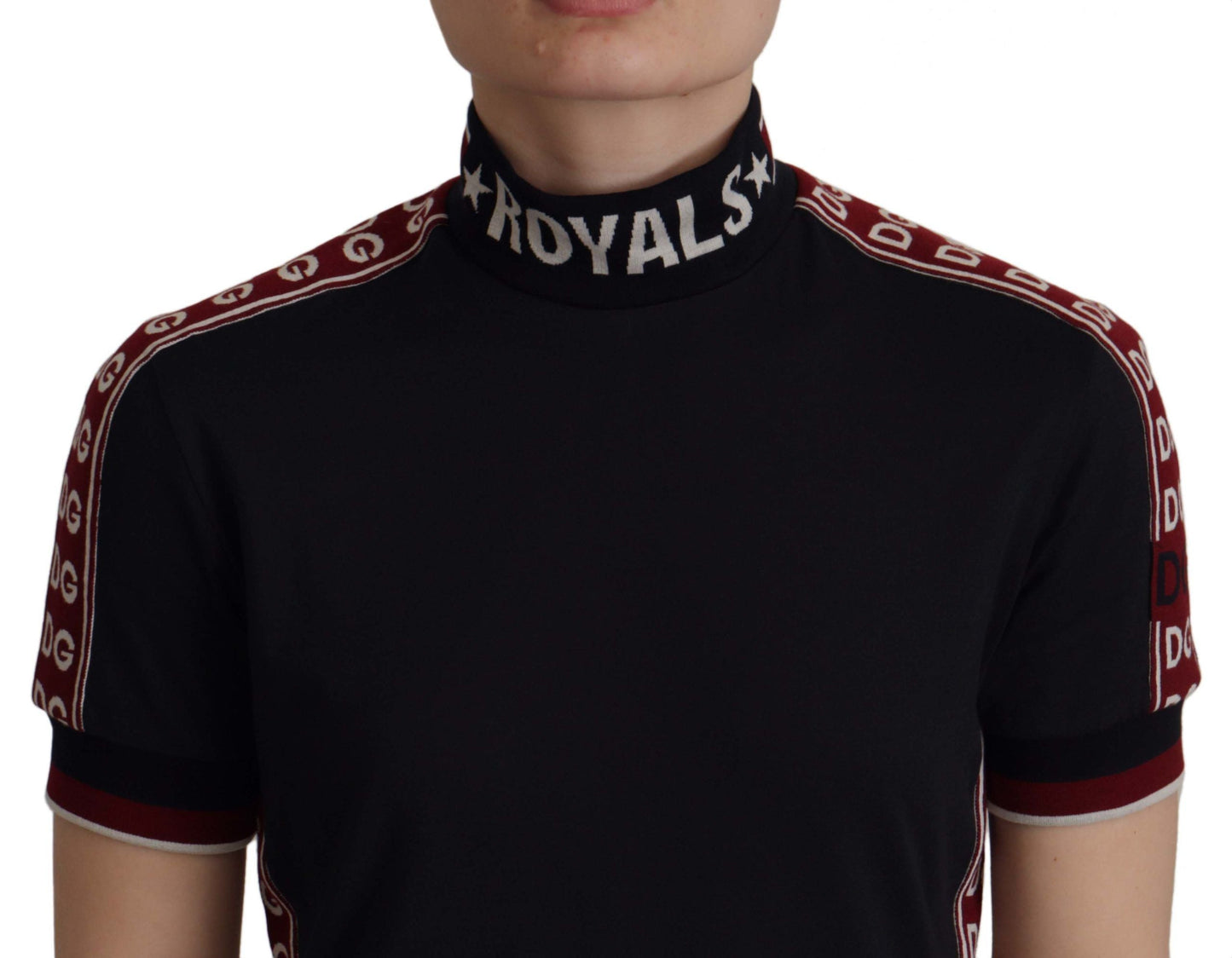 Dolce & Gabbana Black #DGMillennials 100% Cotton Women's T-shirt