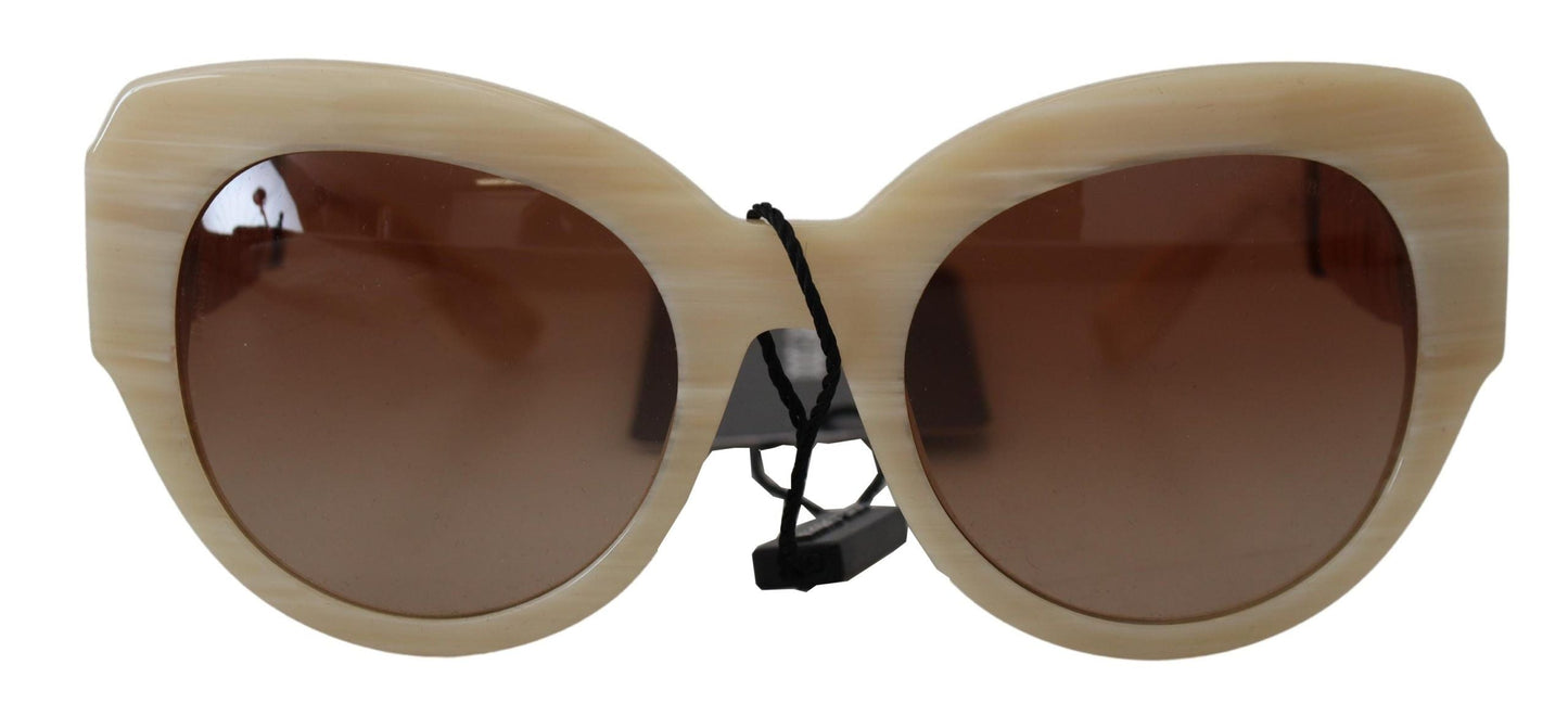 Dolce & Gabbana Beige Acetate Full Rim Brown Lense DG4294 Women's Sunglasses